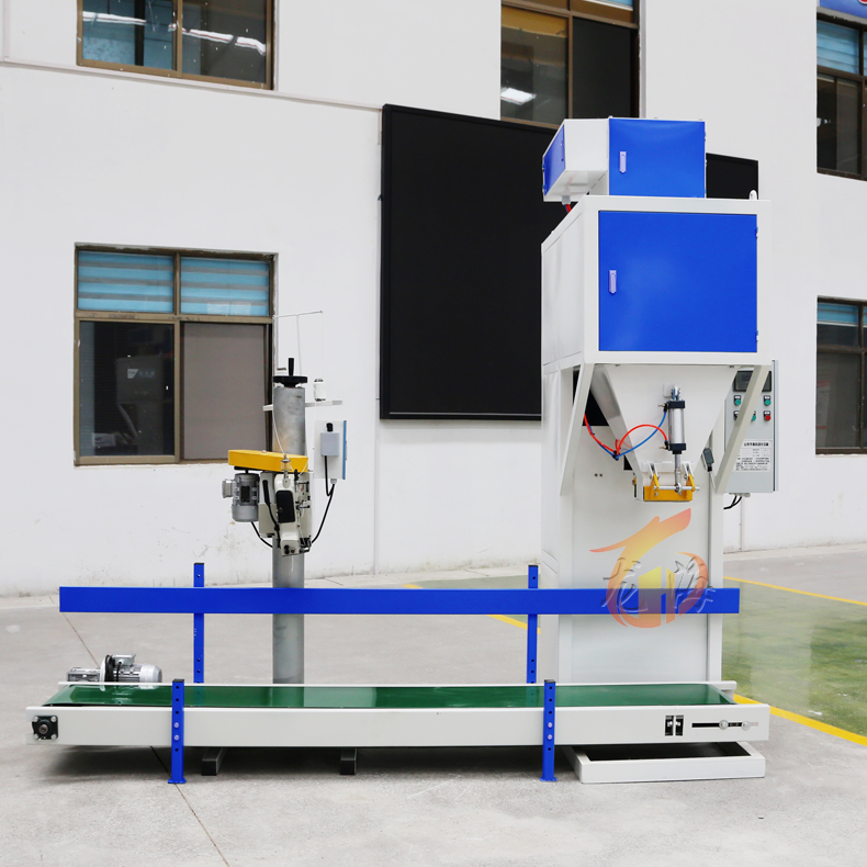 Máquina de embalaje de maíz automática de 25 kg Alta productividad Fácil operación fácil de relleno de papel de plástico Bomba de sellado PLC para alimentos