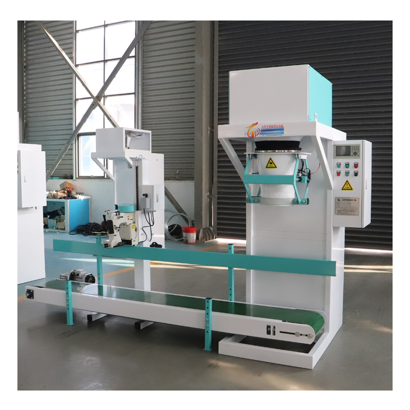 DCS-ZW-50 Máquina envasadora y llenadora automática de gránulos, pesaje, ensacado, costura y sellado
