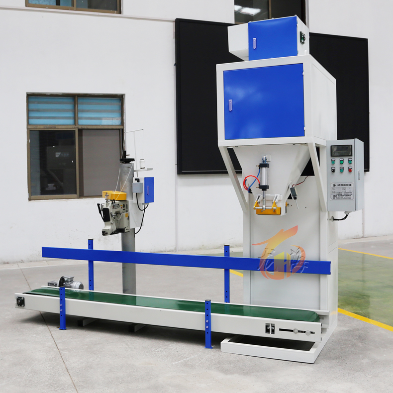Máquina de embalaje de maíz automática de 25 kg Alta productividad Fácil operación fácil de relleno de papel de plástico Bomba de sellado PLC para alimentos