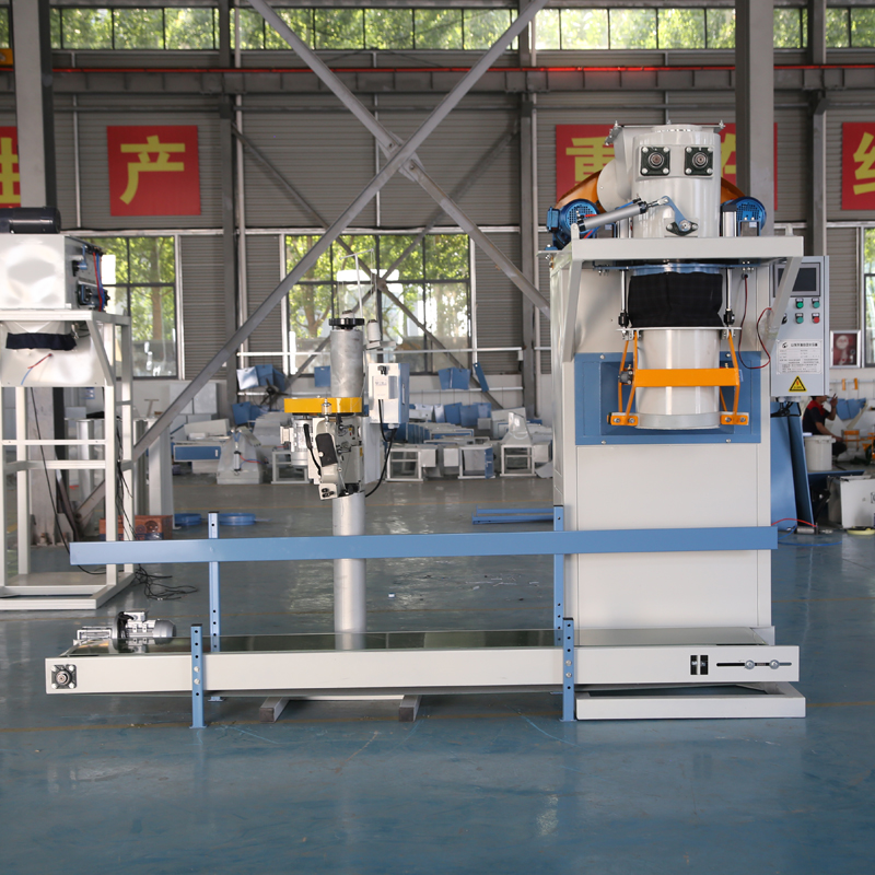 Báscula de embalaje de fertilizante orgánico, máquina automática de pesaje y embalaje de bolsillo abierto cuantitativo, 25kg