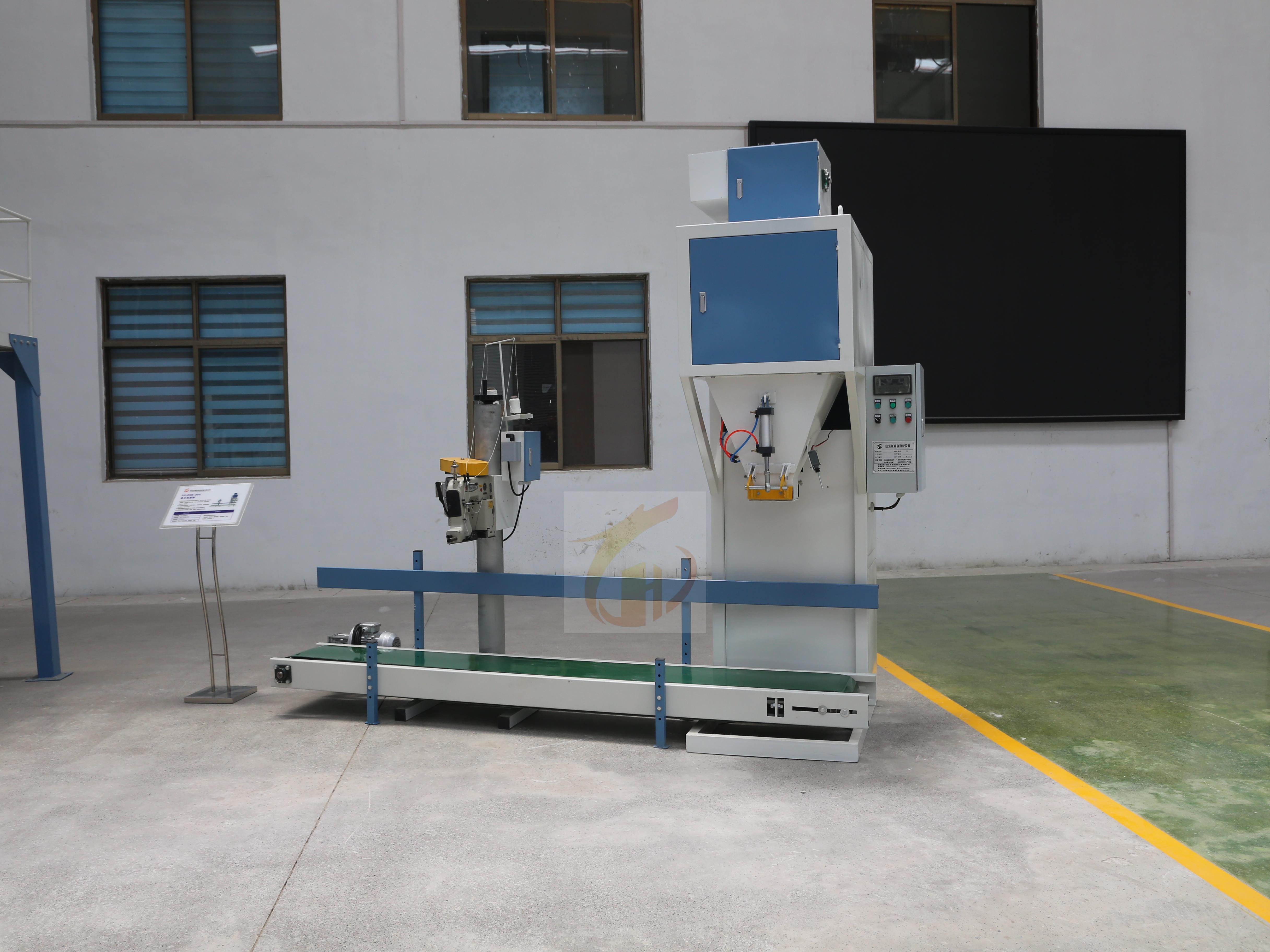 Máquina de embalaje de maíz automática de 25 kg Alta productividad Fácil operación fácil de relleno de papel de plástico Bomba de sellado PLC para alimentos