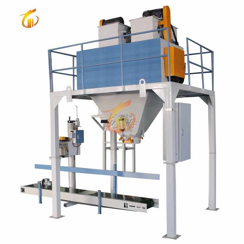 Máquina de bolsas de carbón de 30 kg fácil de operar con cinta transportadora de envoltura de relleno automatizado de servicio pesado para envases de alimentos