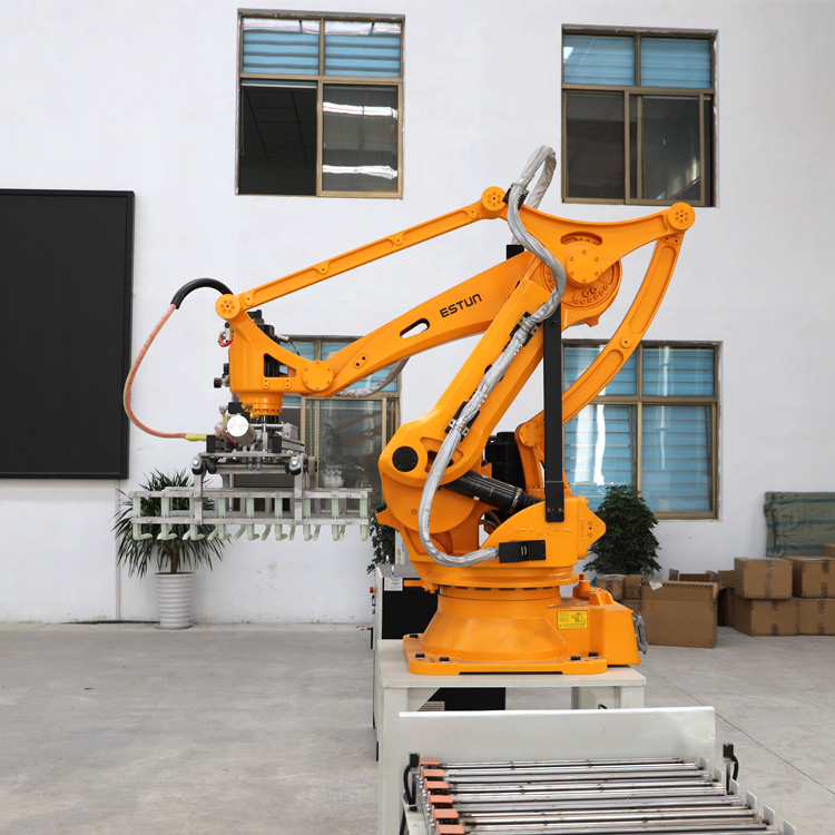 LH130 4 ejes Alimentación totalmente automática Cereales Paletizador robótico
