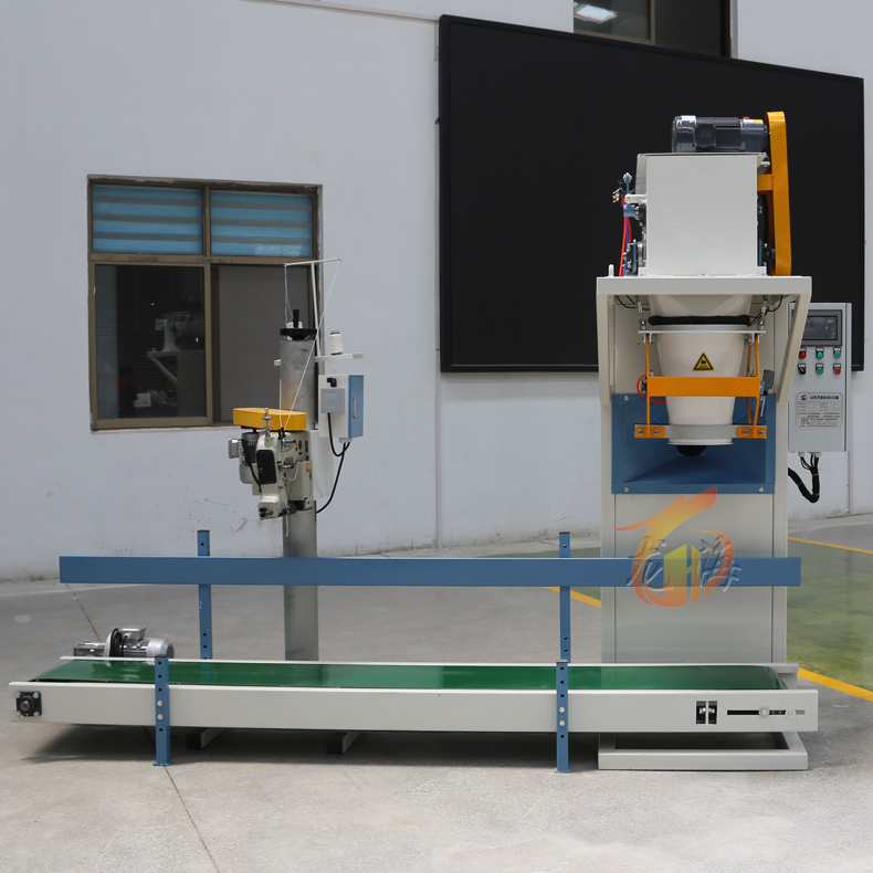 Máquina de embalaje de estiércol de pollo eléctrico de 25 kg Sistema automático de sellado/costura para latas de madera de vidrio de papel para productos químicos
