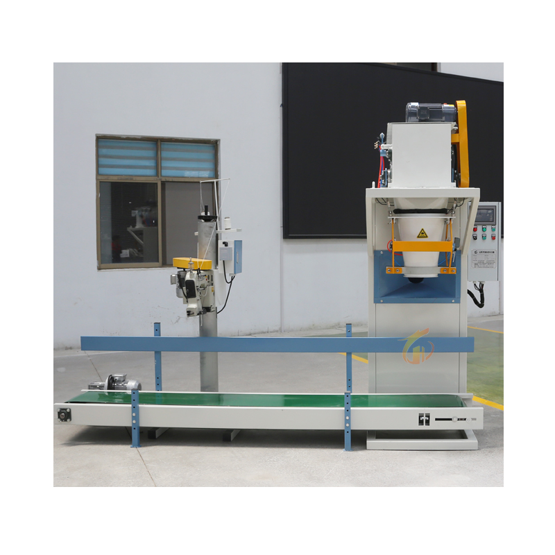 Máquina de embalaje de estiércol de pollo eléctrico de 25 kg Sistema automático de sellado/costura para latas de madera de vidrio de papel para productos químicos