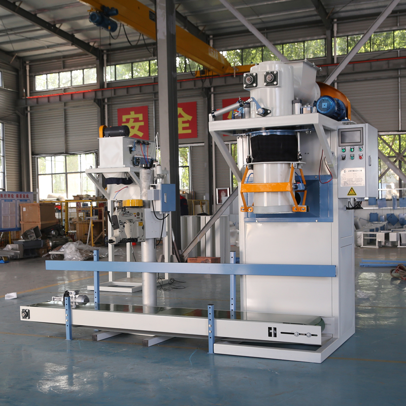 Báscula de embalaje de fertilizante orgánico, máquina automática de pesaje y embalaje de bolsillo abierto cuantitativo, 25kg