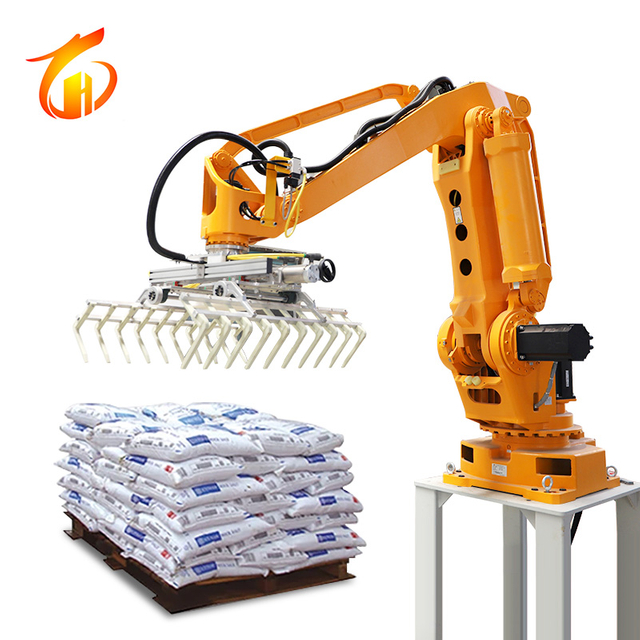 LH130 4 ejes Alimentación totalmente automática Cereales Paletizador robótico