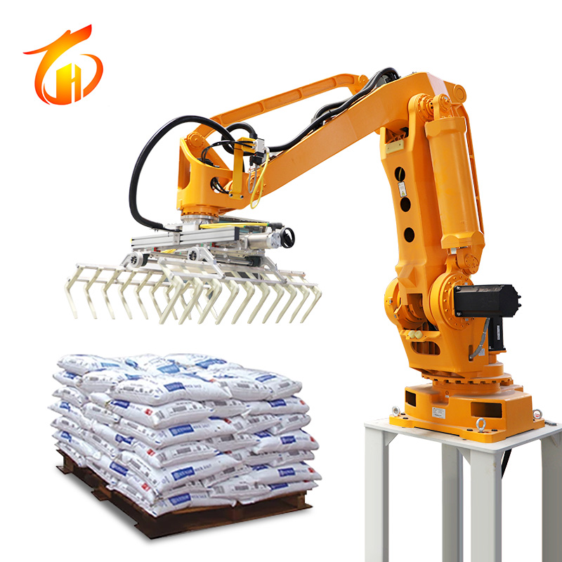 LH130 4 ejes Alimentación totalmente automática Cereales Paletizador robótico