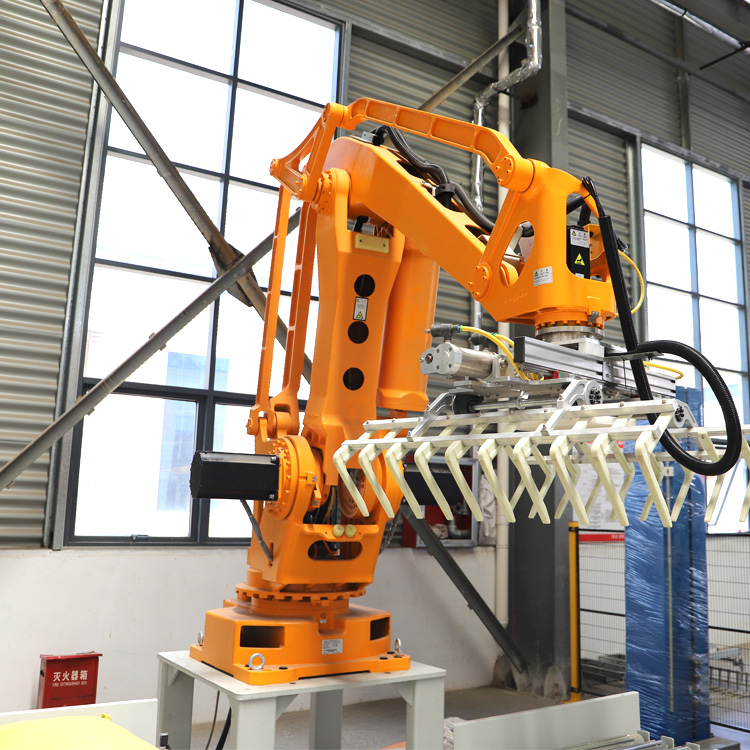 LH130 4 ejes Alimentación totalmente automática Cereales Paletizador robótico