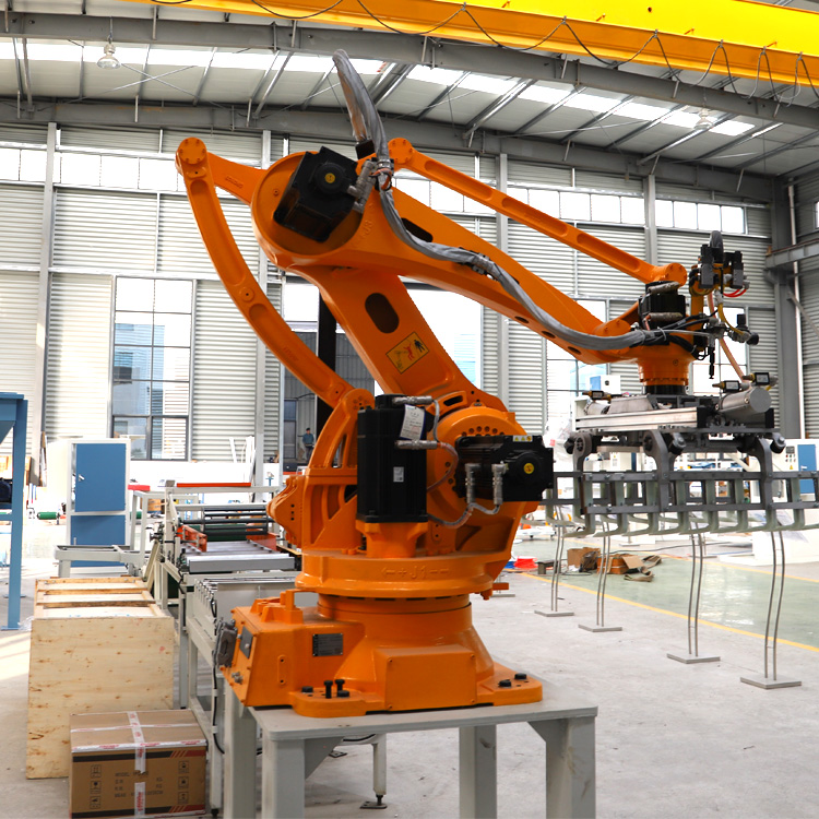 LH130 4 ejes Alimentación totalmente automática Cereales Paletizador robótico